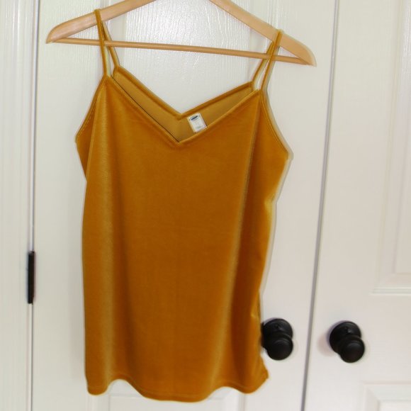 Old Navy Tops - NWOT Gold Velvet Tank